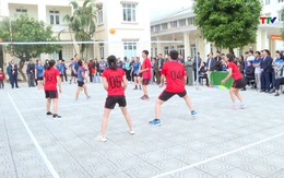 Giải bóng chuyền hơi nam - nữ phối hợp trong chương trình Đại hội Thể dục thể thao xã Quảng Bình lần thứ I năm 2025