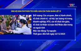 Ủng hộ kinh phí phân tích mẫu ADN của thân nhân liệt sĩ