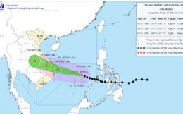 Bão số 13 cách Quy Nhơn (Gia Lai) khoảng 800km về phía Đông Đông Nam, giật cấp 17