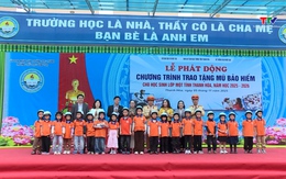Phát động chương trình tặng mũ bảo hiểm cho học sinh tiểu học