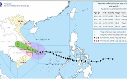 Bão số 13 giật trên cấp 17, di chuyển theo hướng Tây Tây Bắc