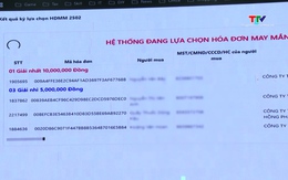 Bấm số lựa chọn “Hóa đơn may mắn” quý I, II/2025