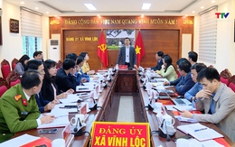 Phó Bí thư Thường trực Tỉnh ủy Nguyễn Hồng Phong thăm, làm việc tại xã Biện Thượng và xã Vĩnh Lộc