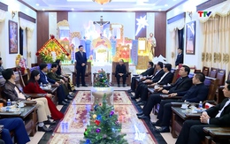 Chủ tịch UBND tỉnh chúc mừng Tòa Giám mục Thanh Hóa nhân Lễ Thiên chúa Giáng sinh 2025