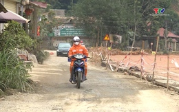 Tỉnh lộ 521B qua xã Pù Luông xuống cấp nghiêm trọng