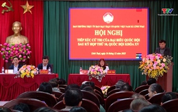 Đoàn ĐBQH tỉnh Thanh Hoá tiếp xúc cử tri xã Lĩnh Toại và Nga An