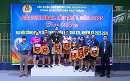Công đoàn phường Hạc Thành tổ chức giải Pickleball lần thứ I, năm 2025