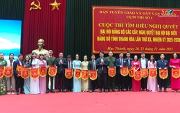 Khai mạc Cuộc thi tìm hiểu Nghị quyết Đại hội Đảng bộ các cấp - Cụm thi số 1