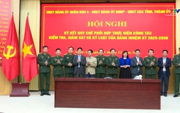 Ký kết Quy chế phối hợp công tác kiểm tra, giám sát và kỷ luật Đảng 