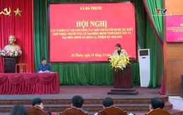 Xã Bá Thước giới thiệu người ứng cử đại biểu Hội đồng Nhân dân tỉnh và đại biểu Hội đồng Nhân dân xã