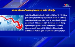 18 ngân hàng đồng loạt giảm lãi suất tiết kiệm