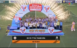 Trường Đại học Văn hoá – Thể thao và Du lịch Thanh Hoá vô địch Giải bóng đá Thanh niên sinh viên 2025