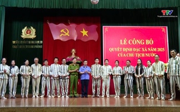 Thanh Hóa: Công bố Quyết định đặc xá của Chủ tịch nước đối với hơn 400 phạm nhân