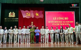 Công bố quyết định đặc xá của Chủ tịch nước