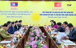 Hội đàm cấp cao và ký kết thỏa thuận hợp tác 2 tỉnh Thanh Hóa - Hủa Phăn năm 2025