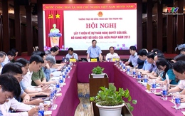 Thường trực HĐND tỉnh lấy ý kiến về dự thảo nghị quyết sửa đổi, bổ sung một số điều của Hiến pháp năm 2013