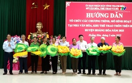 Hoằng Hoá: Phát huy công năng sử dụng của thiết chế văn hoá, thể thao cơ sở