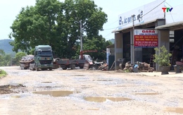 Tỉnh lộ 518 qua huyện Yên Định xuống cấp gây mất an toàn giao thông