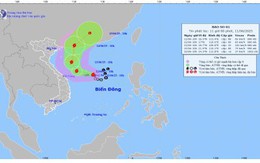 Bão số 1 giật cấp 10, di chuyển theo hướng Tây Tây Bắc, tốc độ khoảng 10km/h