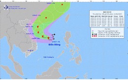 Áp thấp nhiệt đới đã mạnh lên thành bão, đang ở trên quần đảo Hoàng Sa