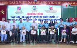 Trao tặng 100 xe lăn cho người khuyết tật có hoàn cảnh khó khăn tỉnh Thanh Hoá