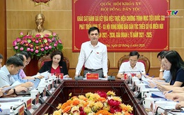 Đoàn khảo sát của Hội đồng Dân tộc Quốc hội làm việc với Ủy ban Nhân dân tỉnh Thanh Hóa