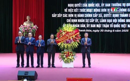 Công bố các quyết định về sắp xếp đơn vị hành chính tỉnh Thanh Hoá