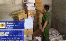 Công an thị trấn Triệu Sơn phát hiện cơ sở kinh doanh hàng hóa không rõ nguồn gốc xuất xứ
