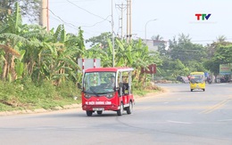 Cắm biển giới hạn tốc độ 30 km/giờ tại khu du lịch biển Hoằng Tiến