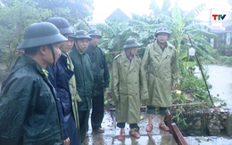 Phó Bí thư Thường trực Tỉnh ủy Lại Thế Nguyên kiểm tra công tác phòng chống lụt bão và ứng phó với thiên tai