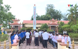 Lễ dâng hương tri ân các anh hùng liệt sĩ tại xã Thiệu Quang