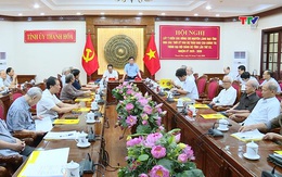 Hội nghị lấy ý kiến của nguyên lãnh đạo tỉnh cho Dự thảo Báo cáo chính trị tại Đại hội Đảng bộ tỉnh Thanh Hoá lần thứ XX