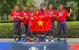 2 chiến sĩ Cảnh sát Phòng cháy chữa cháy, Công an tỉnh Thanh Hóa đạt huy chương Bạc tại Đại hội thể thao Cảnh sát và Cứu hỏa thế giới