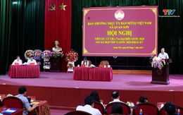 Phó Bí thư Thường trực Tỉnh uỷ Lại Thế Nguyên tiếp xúc cử tri tại xã Quan Sơn