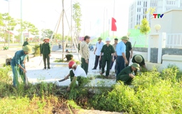 Phường Sầm Sơn ra quân tổng dọn vệ sinh môi trường