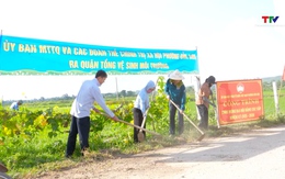 Phường Bỉm Sơn ra quân dọn dẹp vệ sinh môi trường, lập lại trật tự công cộng