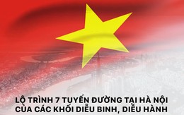 Lộ trình 7 tuyến đường tại Hà Nội của các khối diễu binh, diễu hành ngày 2/9