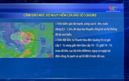 Cảnh báo mức độ nguy hiểm của Bão số 5 (Kajiki)