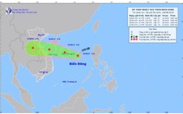 Áp thấp nhiệt đới mạnh lên trên biển, giật cấp 9
