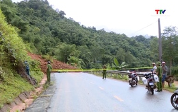 Các tuyến giao thông bị sạt lở do mưa lũ đã cơ bản thông xe trở lại