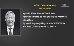 Đồng chí Lê Huy Ngọ, nguyên Bí thư Tỉnh ủy Thanh Hóa từ trần