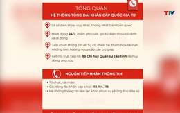 Tổng đài 112 tiếp nhận thông tin sự cố, thiên tai, thảm họa