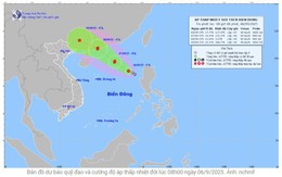 Áp thấp nhiệt đới trên Biển Đông có khả năng mạnh thành bão