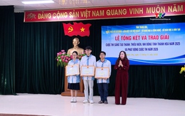 Trao giải cuộc thi ''Sáng tạo thanh, thiếu niên, nhi đồng Thanh Hoá năm 2025''