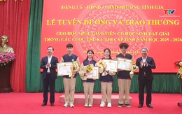 Phường Tĩnh Gia xếp thứ 7 toàn tỉnh trong kỳ thi học sinh giỏi