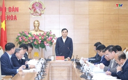 Chủ tịch UBND tỉnh nghe báo cáo tiến độ các dự án