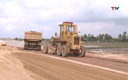 Đẩy nhanh tiến độ thi công tuyến đường Voi - Sầm Sơn