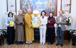 Phó Chủ tịch Thường trực Ủy ban Mặt trận Tổ quốc tỉnh 
 thăm, chúc Tết các cơ sở tôn giáo