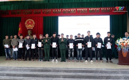 Xã Hoạt Giang tổ chức phát lệnh gọi công dân nhập ngũ năm 2026