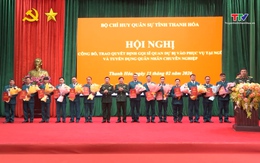 Gần 400 công chức quân sự cấp xã được Bộ Quốc phòng gọi phục vụ tại ngũ